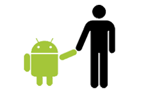 Foto Bugdroid, mascote do Android